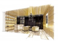 北京富力湾手绘透视图H1图片