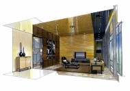 北京富力湾手绘透视图H2图片