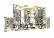 梁志天福州项目室内手绘图片