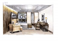 快速表现室内手绘作品图片