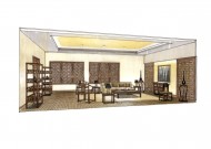 北京史家胡同室内手绘图片