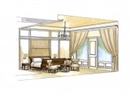 北京史家胡同室内手绘图片