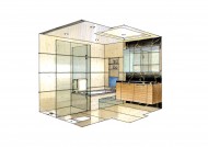 北京马甸公寓室内手绘图片