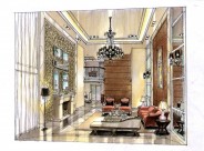 合景花都马鞍山深化手绘透视图图片