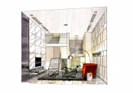 凯德置地佛山样板房b2手绘稿图片