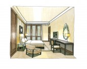 大连新世界大廈手绘设计图片大全