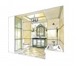 大连新世界大廈手绘设计图片大全