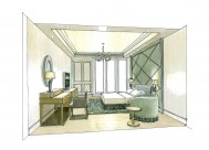 大连新世界大廈手绘设计图片大全