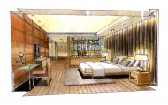 深圳中信红树湾样板房手绘稿图片