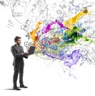 商务男人创意广告图片