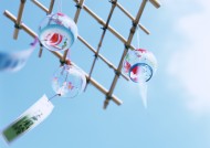 夏日清新素材游泳圈遮阳伞图片