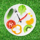 创意水果组合钟表图片