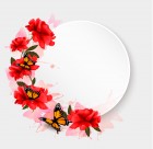 多彩蝴蝶背景图片