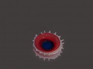 碟子形状的水滴图片