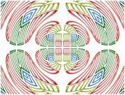 扩散的圆形花纹背景图片