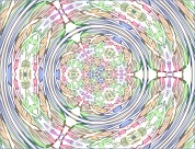 扩散的圆形花纹背景图片