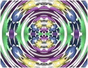 扩散的圆形花纹背景图片