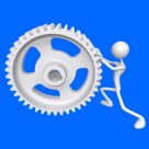 罕见！灰色3D小人（850×850）图片