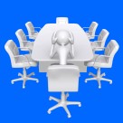 罕见！灰色3D小人（850×850）图片