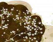 韩国唯美花朵背景图片