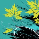 蓝色花朵三联挂画图片