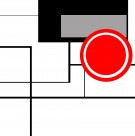 简约几何三联挂画图片