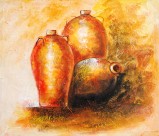 抽象风景油画图片