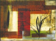 抽象风景油画图片