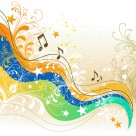 矢量音乐背景图片