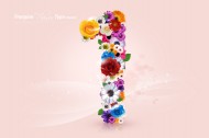 数字花图片