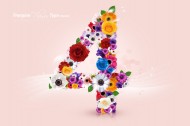 数字花图片