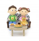 卡通人物家庭成员图片