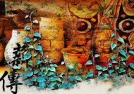 神秘东方背景素材图片