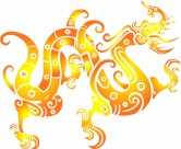 彩色龙纹图案图片