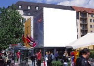 户外空白广告牌图片