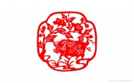 金猪剪纸图片