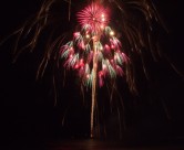 夜空中美丽的烟花图片大全