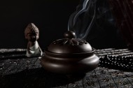 禅意十足古人焚香香炉图片