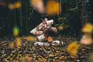 堆在一起的木材图片大全