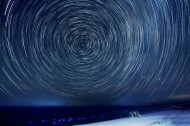 漂亮的星轨星空图片