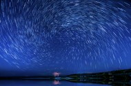 漂亮的星轨星空图片