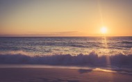 海滩日落美景图片大全