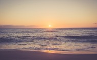 海滩日落美景图片大全