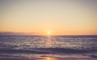 海滩日落美景图片大全