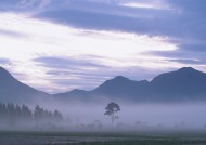 朦胧湖面倒影图片大全