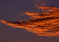 夕阳下的云彩图片大全