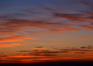 夕阳下的云彩图片大全