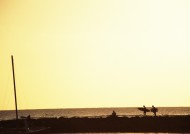 人与夕阳图片大全