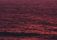 夕阳下的的海面图片