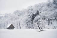 日本白川乡雪景风景图片